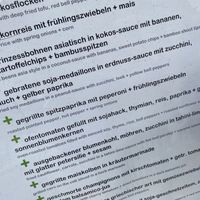 menu at Sattgrün - Neumarkt in Cologne