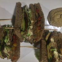 Vegan club sandwich at Open Gate Pub in Fiesso