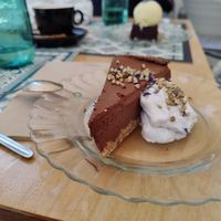 Tarta de chocolate con nata de coco at Zer0 in Manacor