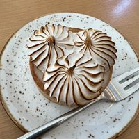 Lemon meringue tart   at Moltto Coffee in Riga