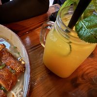 cucumber lemonade  at Ong Tao Vegan in Frankfurt