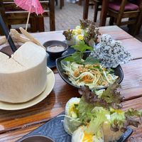 Papaya salad at Ong Tao Vegan in Frankfurt