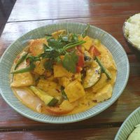 Tofu curry at Ong Tao Vegan in Frankfurt