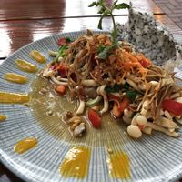 Mushroom salad  at Ong Tao Vegan in Frankfurt