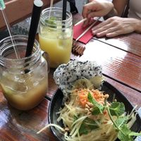 Green papaya salad at Ong Tao Vegan in Frankfurt