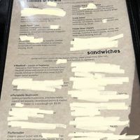 Menu 1  at The Brick in Kansas City