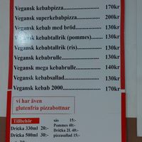 New prices, the vegan menu at Västergrillen in Oerebro