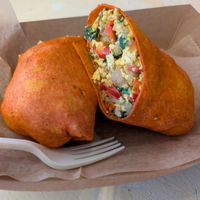 Nuritta Breakfast Burrito (has egg) at Nûrish in Brooklyn