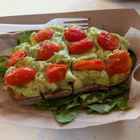 Avocado toast at Nûrish in Brooklyn