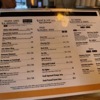 Menu  at Nûrish in Brooklyn