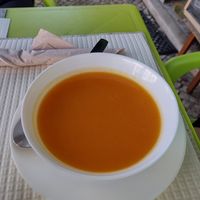 Sweet potato and vegetable soup at Sabor Superior in Alges