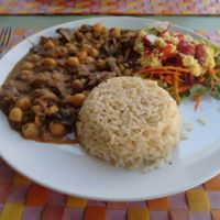 seitan chickpea Strogonoff  at Sabor Superior in Alges