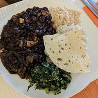 Black beans at Sabor Superior in Alges