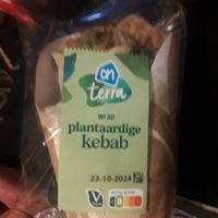 Vegan kebab wrap at Albert Heijn in Amsterdam