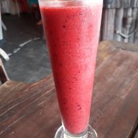 Mixed berries shake at The Worlds End in Koh Phangan