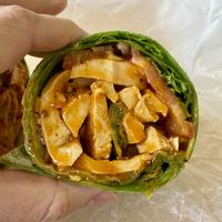 Buffalo Chick’n Wrap  at Yorgo's Bageldashery in Norfolk