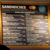 vegan sandwiches at Yorgo's Bageldashery in Norfolk