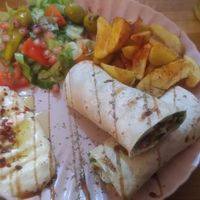 Falafel wrap vegan at El Maïda in Groningen