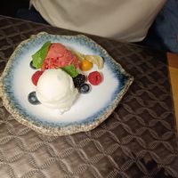 duo of sorbets at Stadtliebe in Linz