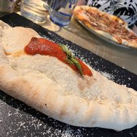 Calzone and bbq pizza  at Choose in Madrid