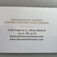 100% vegan  at Choose in Madrid