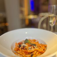 Delicious vegan pasta  at Choose in Madrid