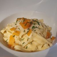 Salmon pasta at Choose in Madrid