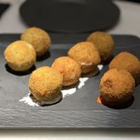 Arrancino balls- bigger than expected but absolutely delicious!  at Choose in Madrid