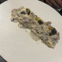 Paccheri Funghi Salsiccia e tartufo  at Choose in Madrid