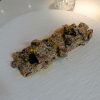 Paccheri funghi, salsiccia e tartufo at Choose in Madrid