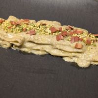 Pistachio pasta at Choose in Madrid