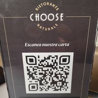 Menu on the QR  at Choose in Madrid
