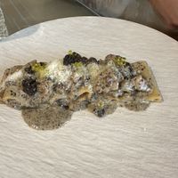 Paccheri funghi, salsiccia e tartufo  at Choose in Madrid