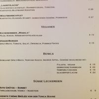 Speisekarte Februar 23 at Steg 1Restaurant in Groemitz