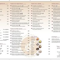 German menu. Vegan options labeled as "V". at Buena Vista in Laboe