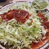 Tostada salad  at Las Chavelas in Coeur D Alene