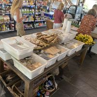 A little health shop at the front  at Nourish Cafe & Grocer in Valla Beach