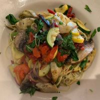 Vegan pasta. It was delicious!! at Russo's New York Pizzeria in South Padre Island