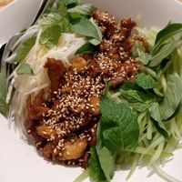 Teriyaki noodles at Alam Green Lotus in Ubud