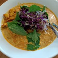 Delicious laksa at Alam Green Lotus in Ubud