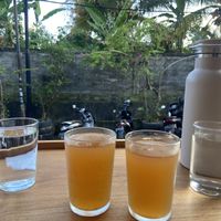 Home made kombucha  at Alam Green Lotus in Ubud