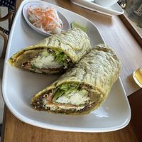 Za’atar are gano wrap  at Alam Green Lotus in Ubud