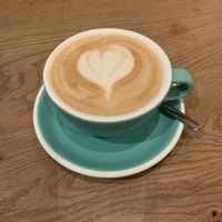 Cafe latte with oat milk   at Birdie & Co - Bagelstraße in Dusseldorf