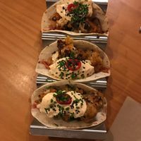 Cauliflower tacos at Habitat in Leiria