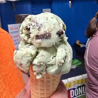 Mint oreo at Big River Scoop Ice Cream in Bemidji