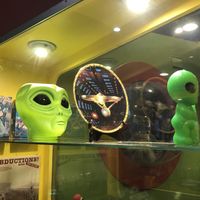 The cows were taken to an alien sanctuary, we hope.  at Space Aliens in Bismarck