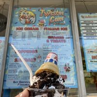 Vegan vanilla soft serve with crushed Oreos!   at Twistee Cone in New Paltz