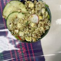 Quinoa salad at Cafe Carambola in Coeur D Alene