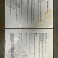 menu at Cafe Carambola in Coeur D Alene