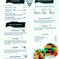 Lunch/Brunch menu   at Indómitos Café & Bar in Uvita